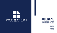 Simple Window Pane Business Card