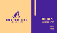 Purple Cat  Business Card
