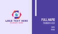 Colorful Photography Camera Business Card