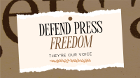 Defend Press Freedom Animation