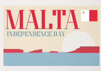 Malta Independence Day Postcard example 4