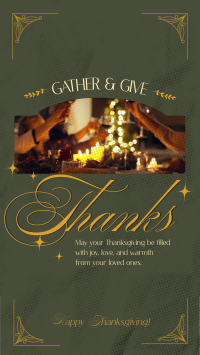 Thanksgiving Greeting Facebook Story Design