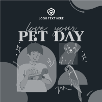 Loving Your Pet Instagram Post Design