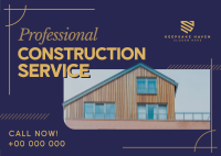 Corporate Construction Service Postcard Image Preview