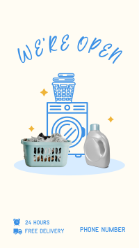 Laundry Shop Launch Instagram Story