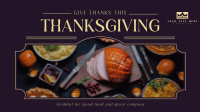 Sophisticated Thanksgiving Facebook Event Cover Design