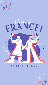 Wave Your Flag this Bastille Day Instagram Story