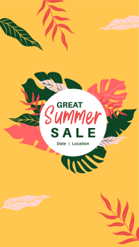 Great Summer Sale Facebook Story