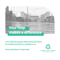 Flood Relief Linkedin Post