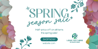 Spring Season Sale Twitter Post