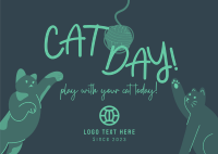 Cat Playtime Postcard