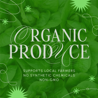 Minimalist Organic Produce Instagram Post