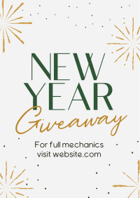 Sophisticated New Year Giveaway Flyer