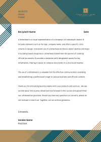 Professional Modern Developer Letterhead Image Preview