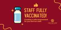 Vaccinated Staff Announcement Twitter Post