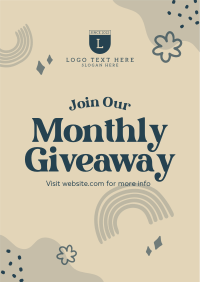 Monthly Giveaway Poster