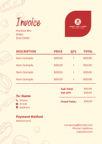 Into Food Invoice