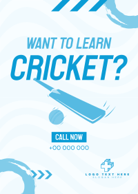 Time to Learn Cricket Flyer