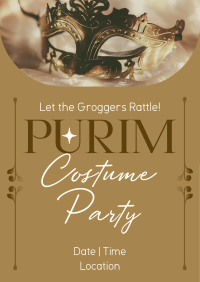 Purim Costume Party Poster