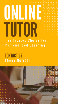 Professional Online Tutor Instagram Reel Image Preview