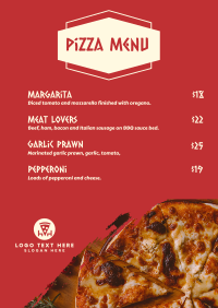 Pizza Party Menu