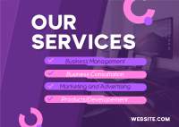 Corporate Services Offer Postcard