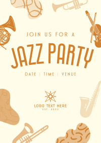 Groovy Jazz Party Poster