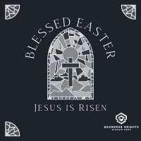 Easter Stained Glass Instagram Post Image Preview