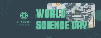 Corporate World Science Day Facebook Cover Image Preview