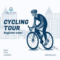 City Cycling Tour Instagram Post Design