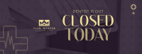 Dentist Is Out Facebook Cover Image Preview