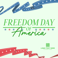 Freedom Day of America Linkedin Post Design