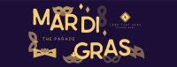 Mardi Gras Parade Mask Facebook Cover