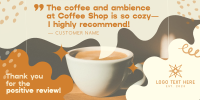 Quirky Cafe Testimonial Twitter Post