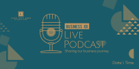 Playful Business Podcast Twitter Post Design