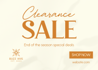 Minimalist Clearance Sale Postcard Image Preview