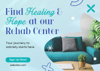 Conservative Rehab Center Postcard Design