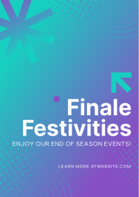 Corporate End Of Season Event Poster