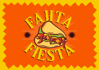 Fajita Fiesta Postcard