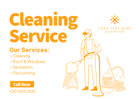 Professional Cleaner Services Postcard