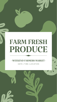 Farm Fresh Produce Facebook Story Design