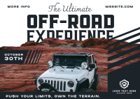 Off-road Adventure Event Postcard Design