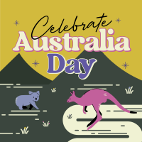 Australia Day Landscape Instagram Post Design