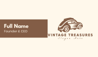 Vintage Cab Business Card Image Preview