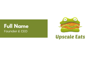 Frog Sandwich Burger Business Card Image Preview