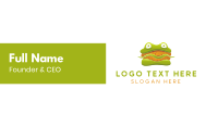 Frog Sandwich Burger Business Card