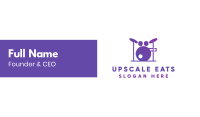 Music Band Drums Business Card Image Preview