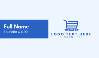 Online Shopping Cart Business Card Design