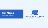 Online Shopping Cart Business Card