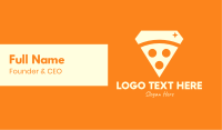 Shiny Pizza Restaurant Business Card Design